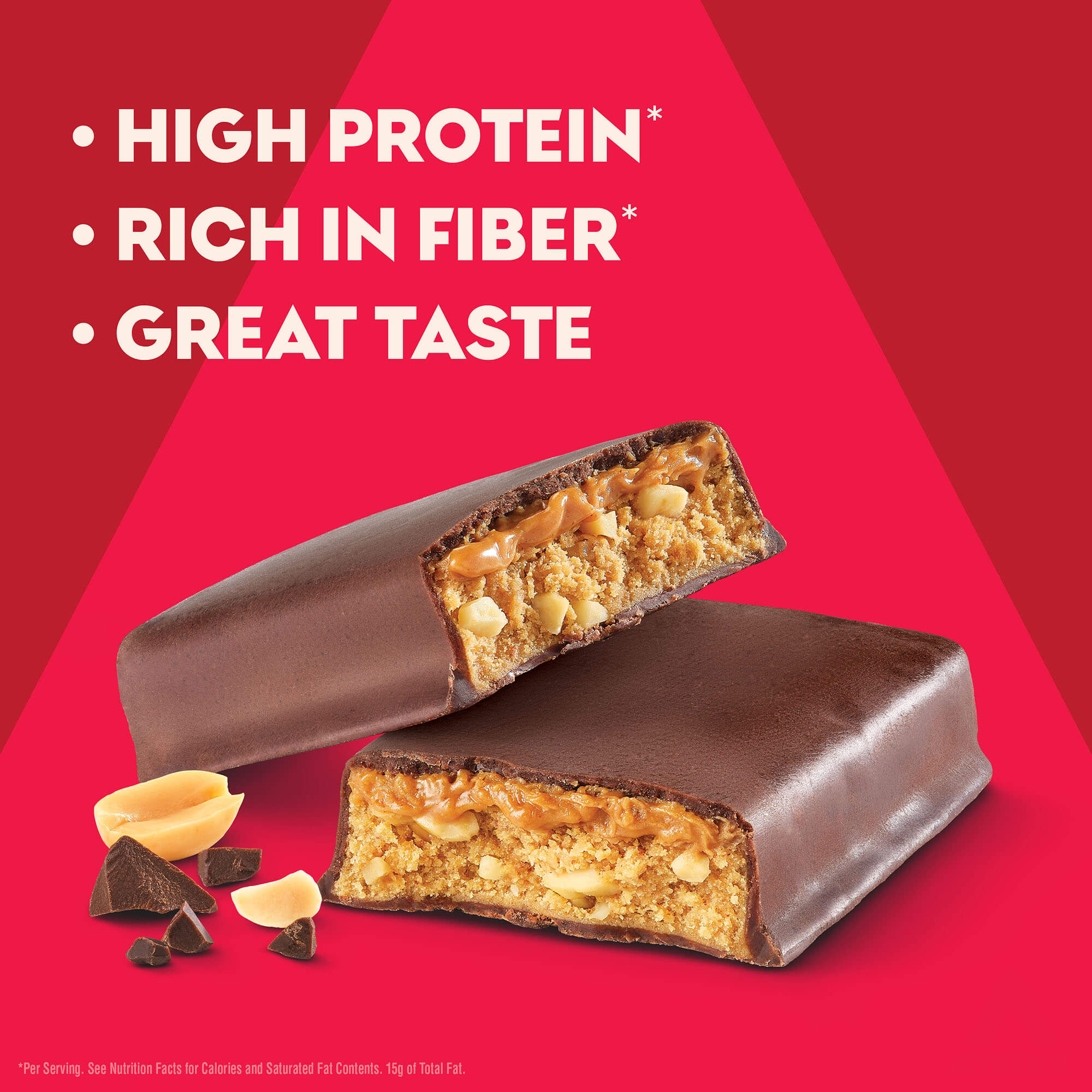 Chocolate Peanut Butter High Protein Bars - Image 3