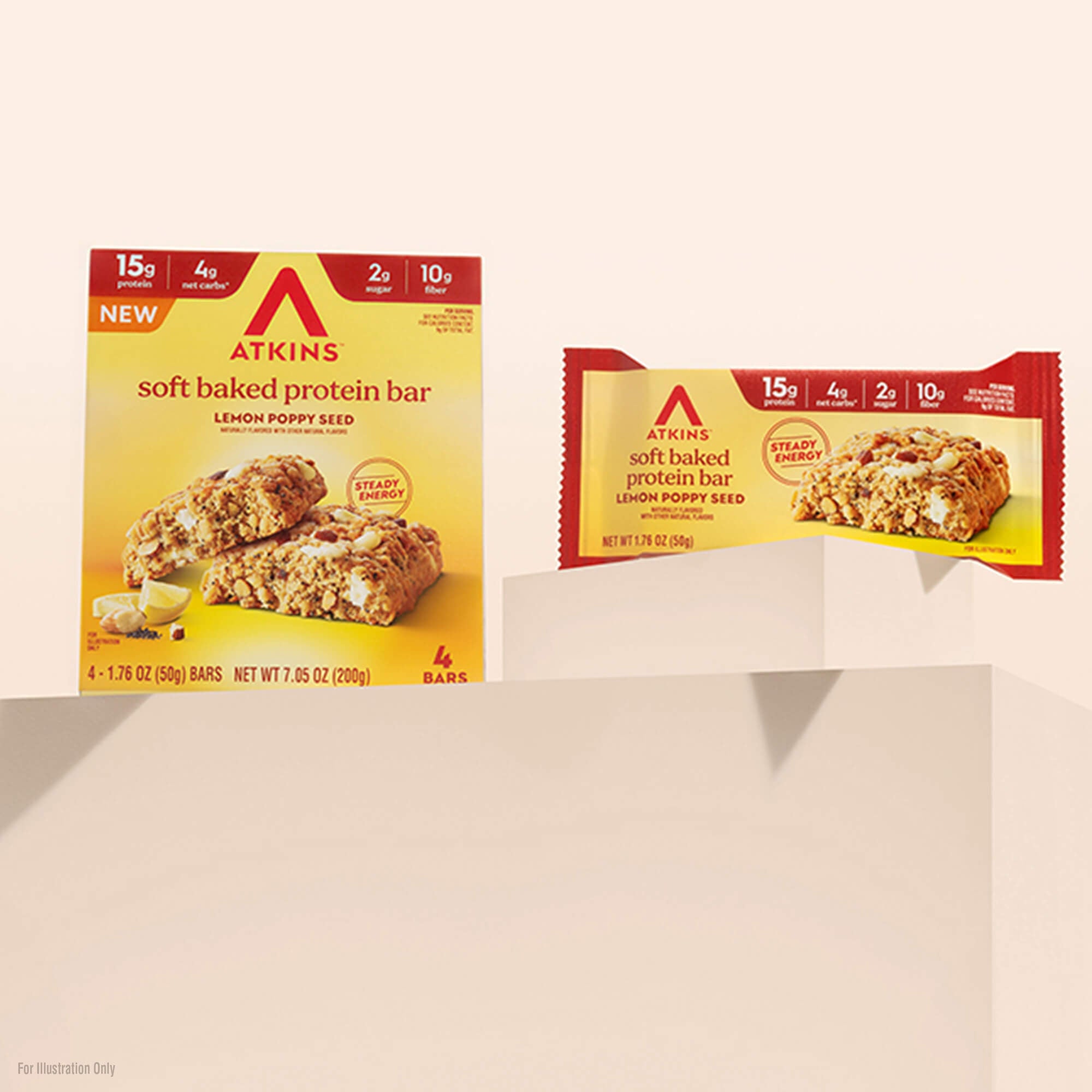 Lemon Poppy Seed Soft Baked Protein Bar - Image 4