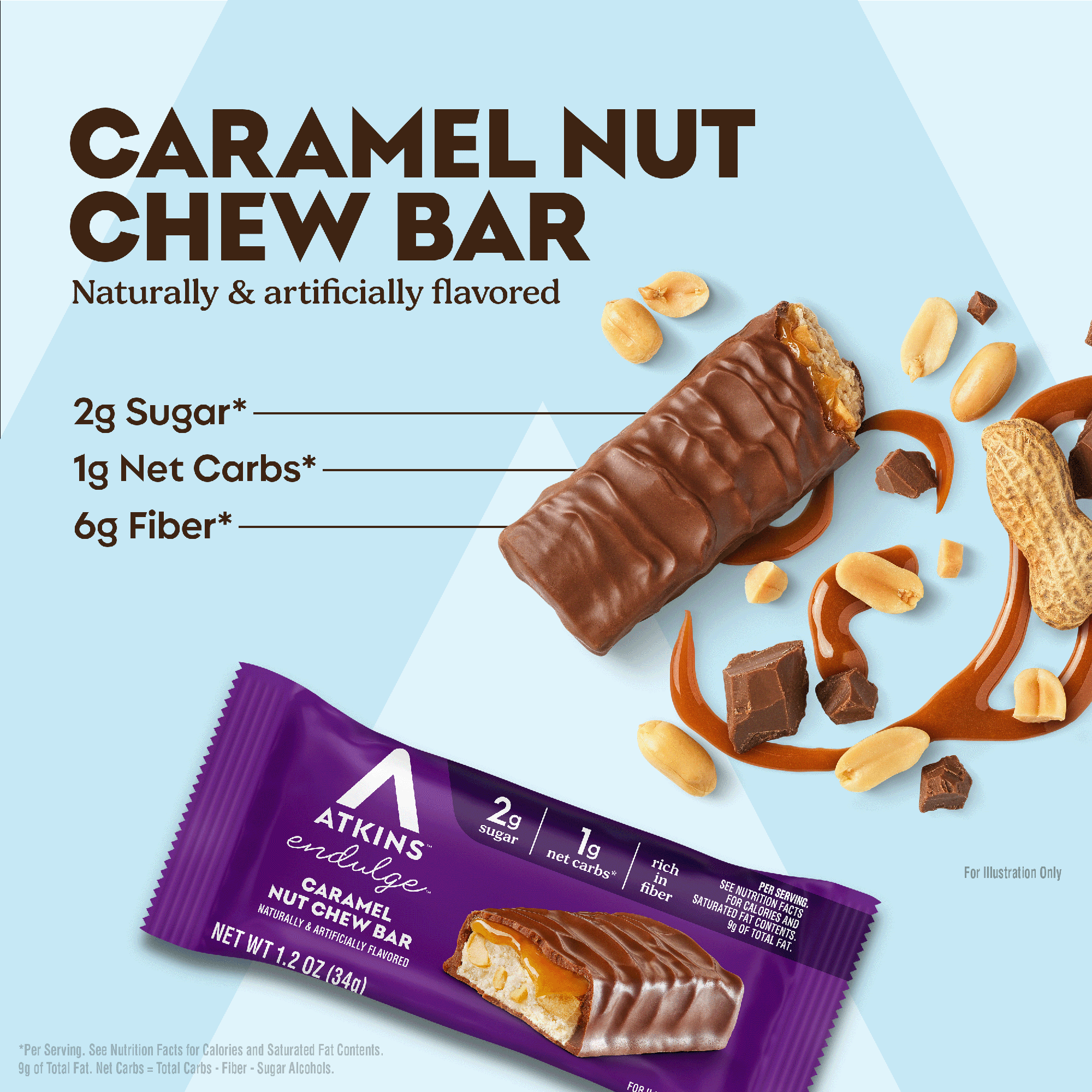 Endulge Caramel Nut Chew Bar - Image 7